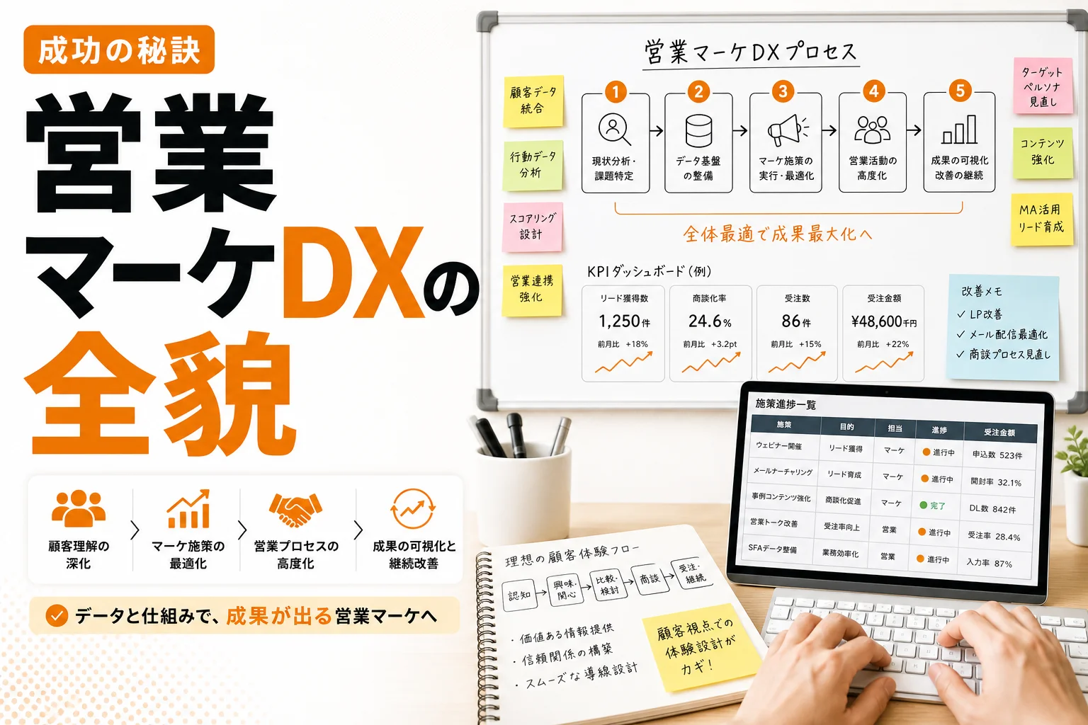 営業マーケDXとは?BtoB企業が成果を出す進め方・施策・失敗回避まで徹底解説