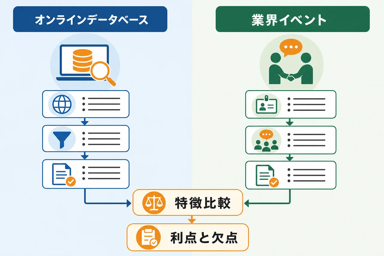 法人リストを作成する主な方法とそれぞれの特徴