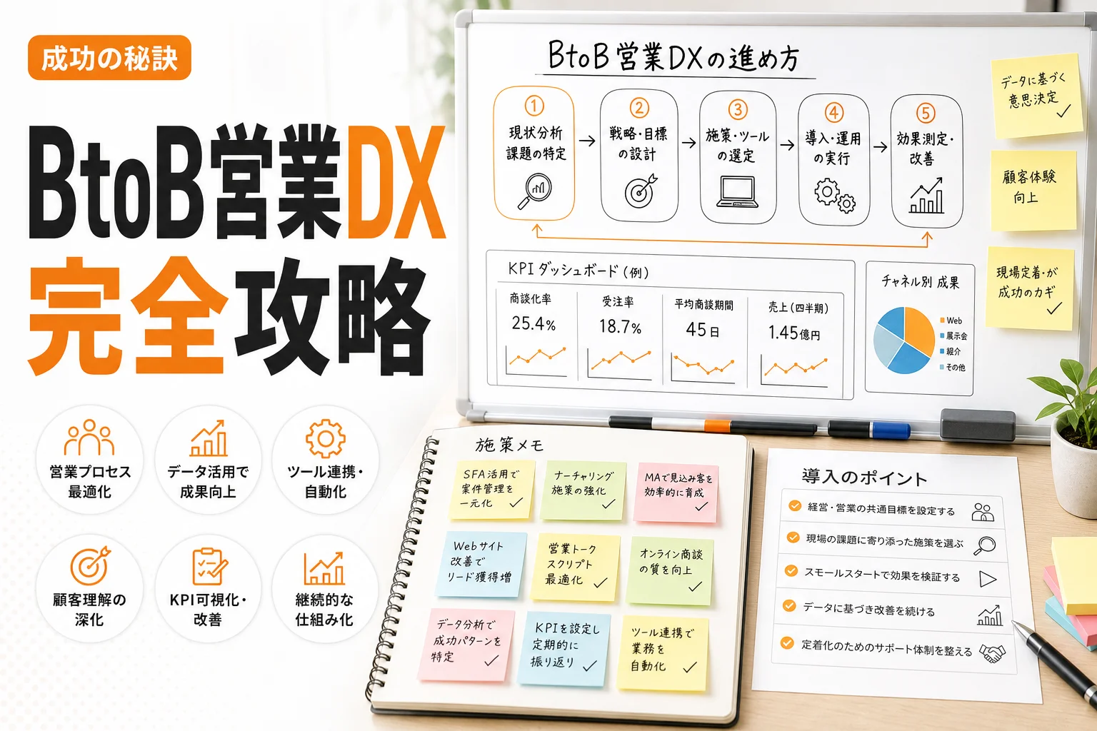 BtoB営業DXとは?成果につながる進め方・施策・失敗しない導入ポイントを徹底解説