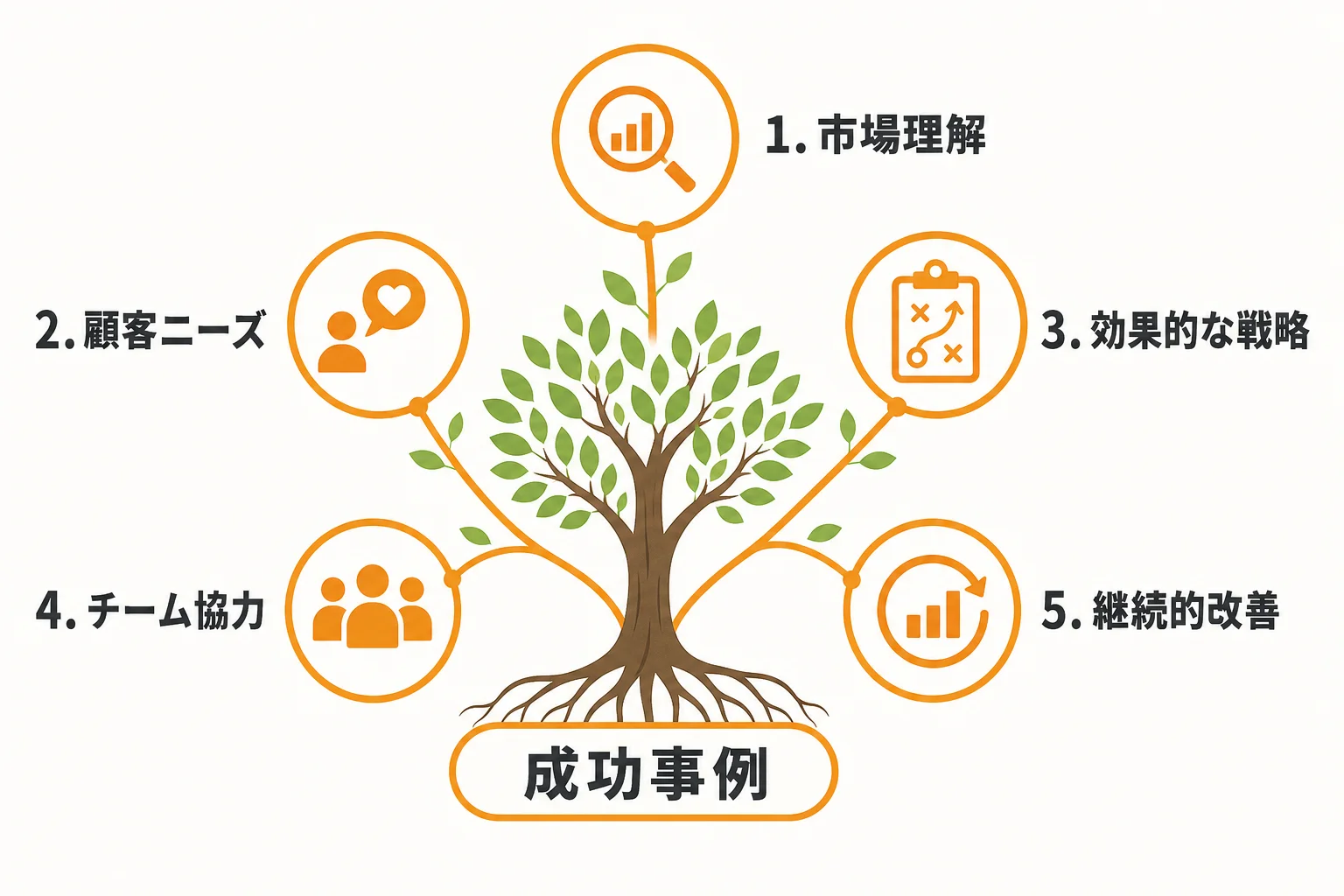 成功事例に共通する5つの成功要因
