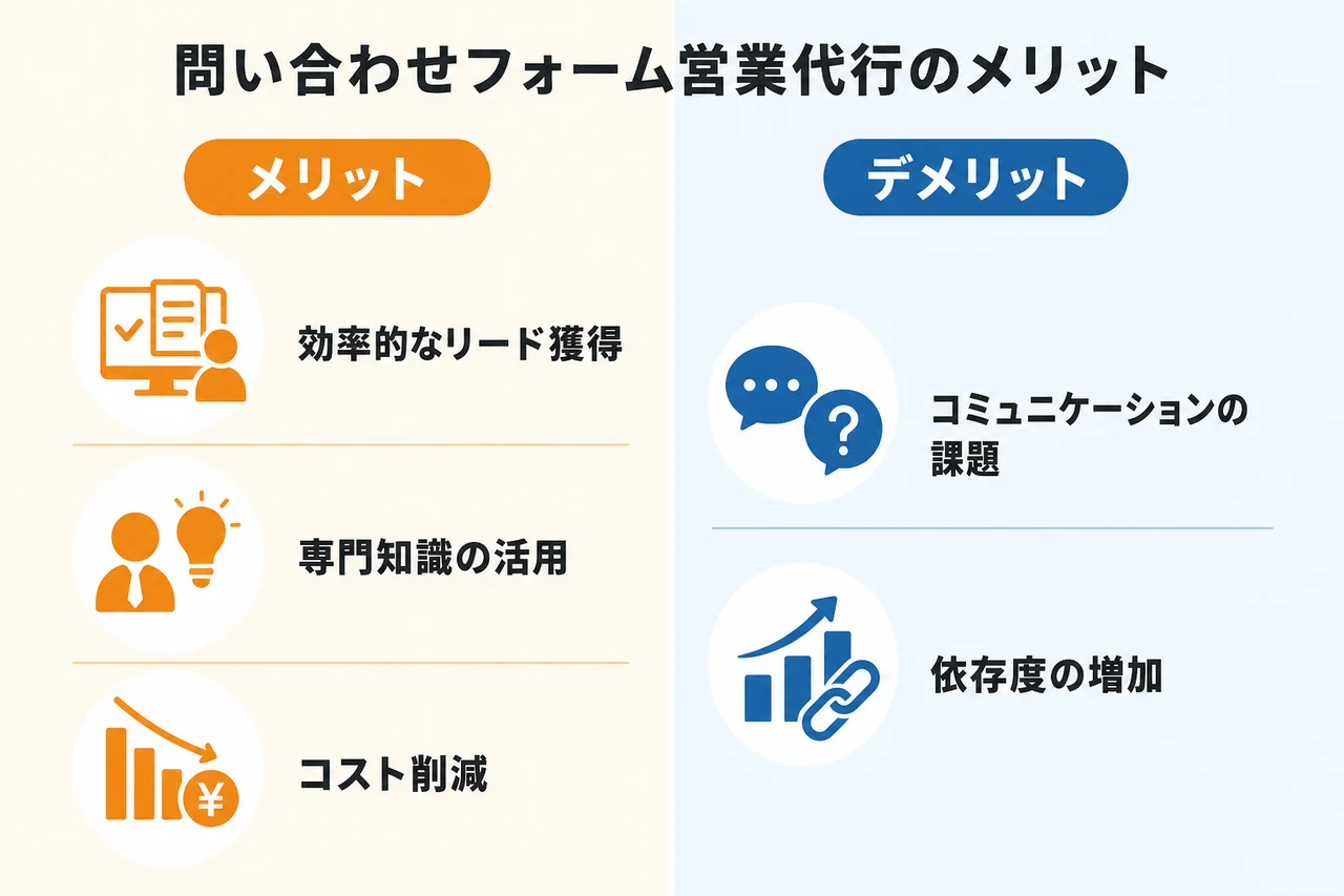 問い合わせフォーム営業代行のメリット