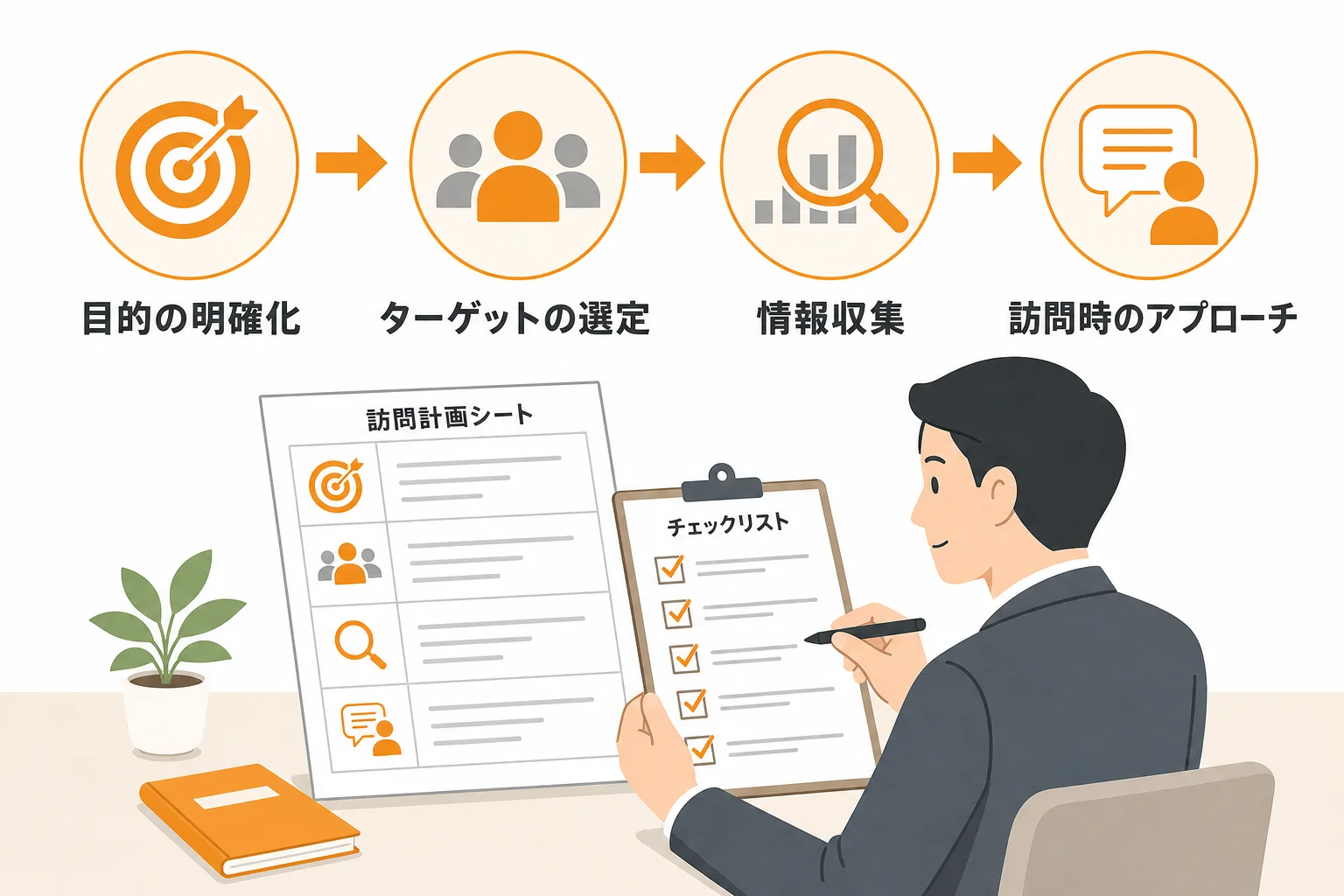 成果を上げるための事前準備:訪問前に決めるべきこと