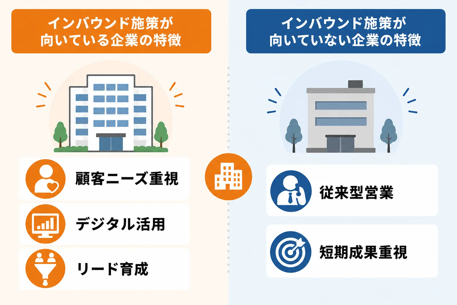 インバウンド施策が向いている企業の特徴