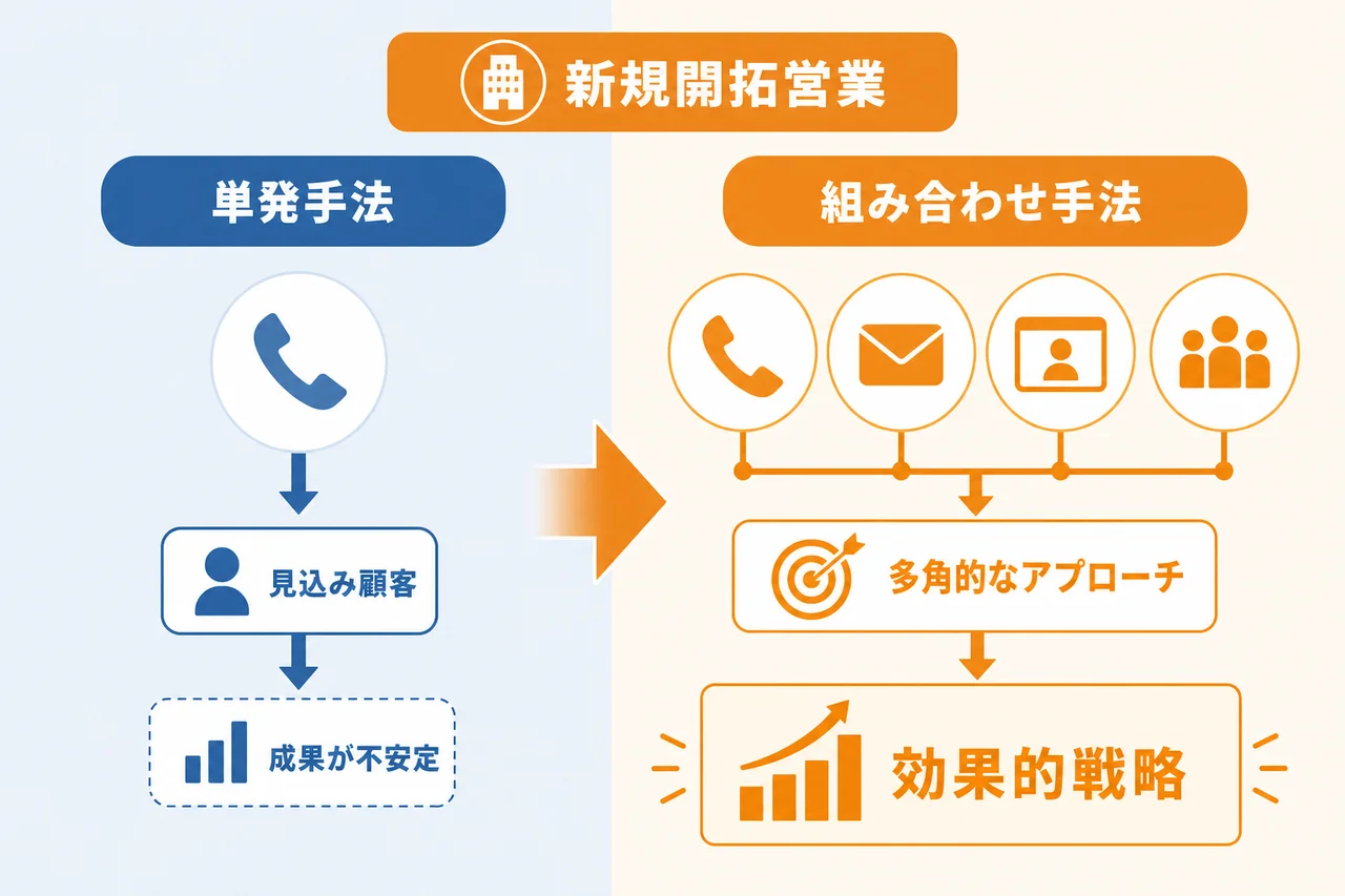 鉄則3:アプローチ手法は単発ではなく組み合わせで設計する