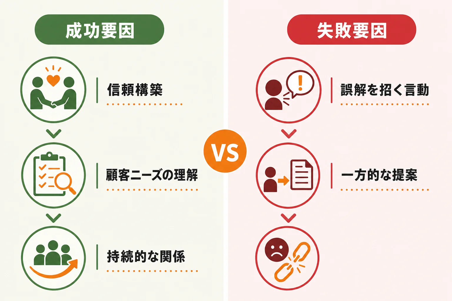 新規開拓で信頼を損なう失敗パターンと注意点