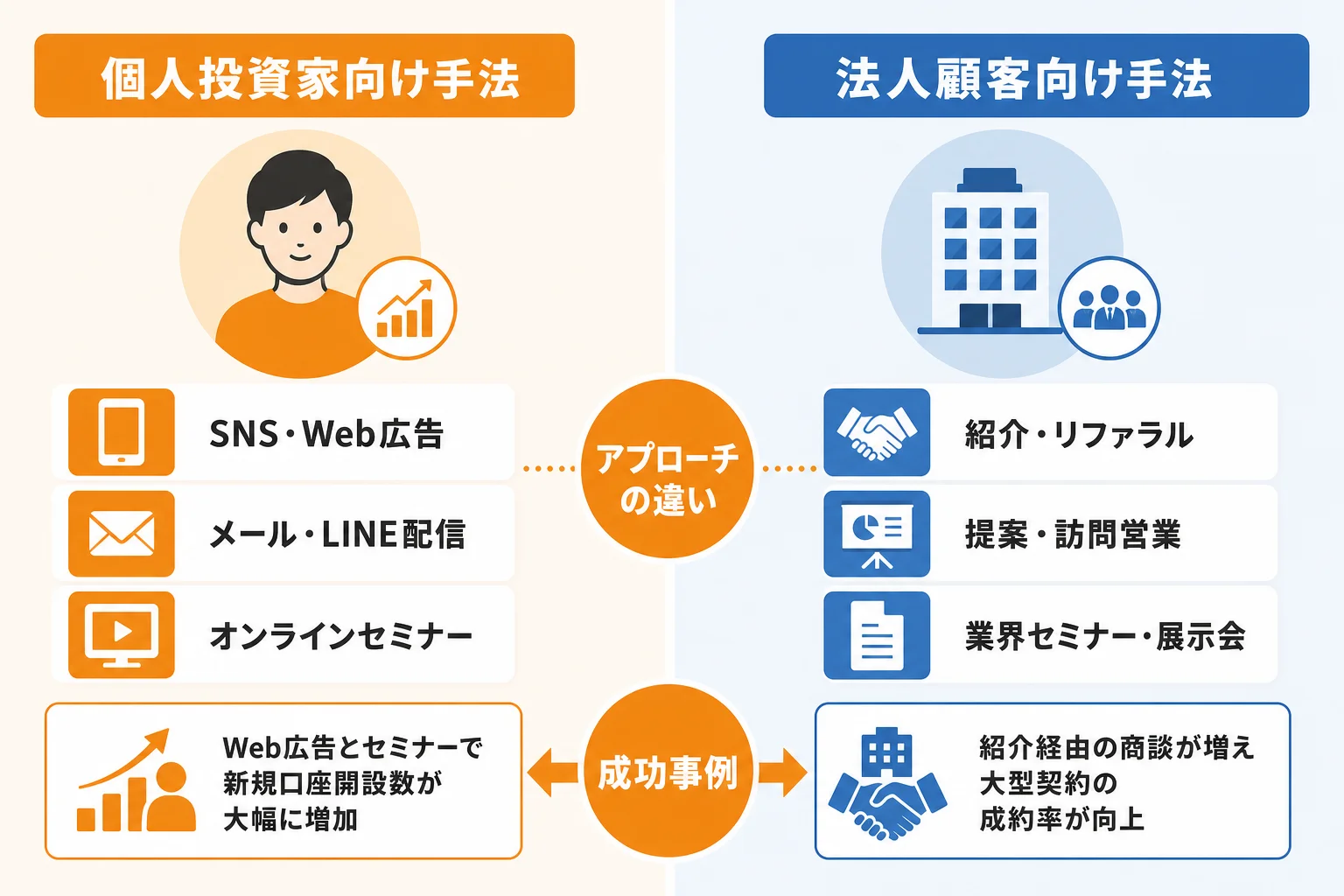 顧客タイプ別に見る有効な新規開拓の選び方