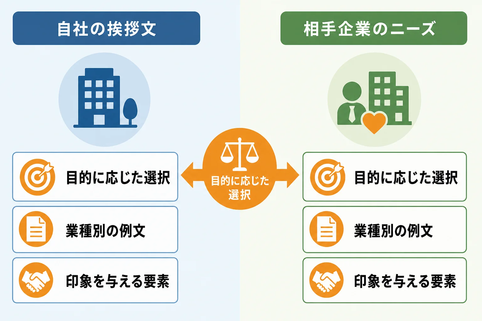 自社に合う挨拶文を選ぶための判断軸