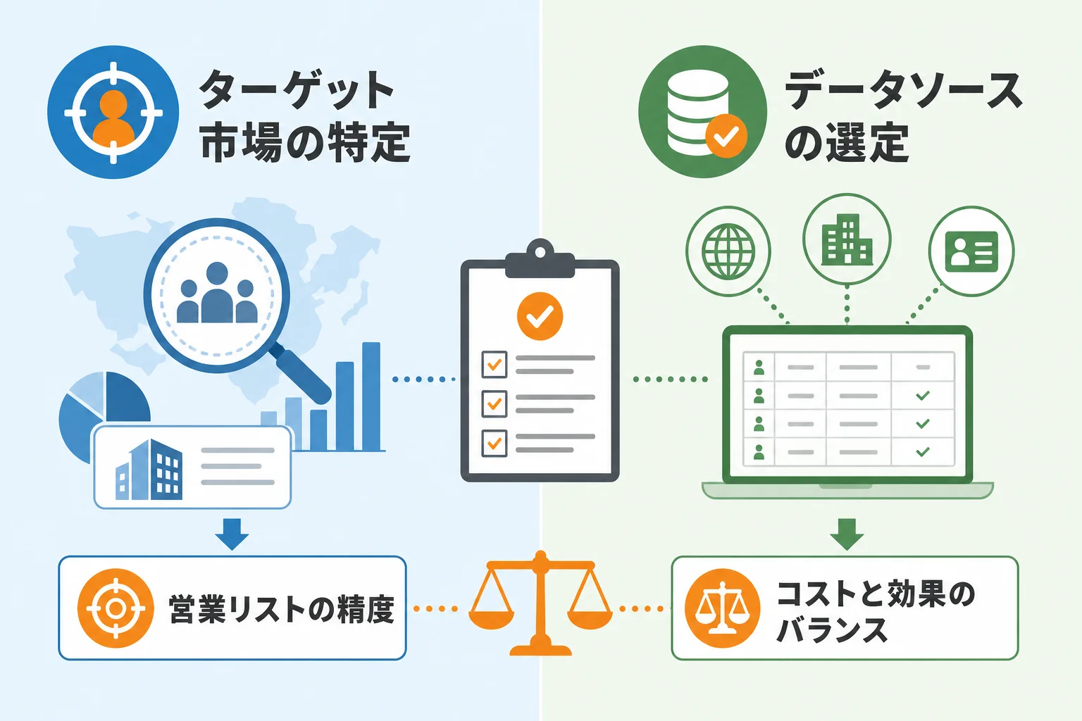 自社に合う営業リストアップ方法の選び方