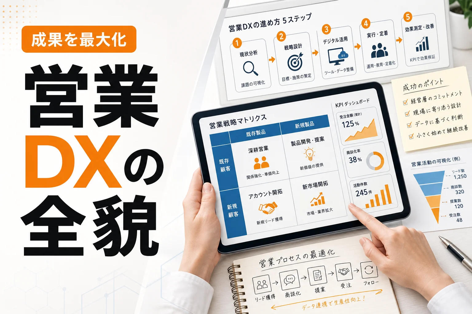 製造業 営業DXとは?成果につながる進め方・課題・成功のポイントを徹底解説