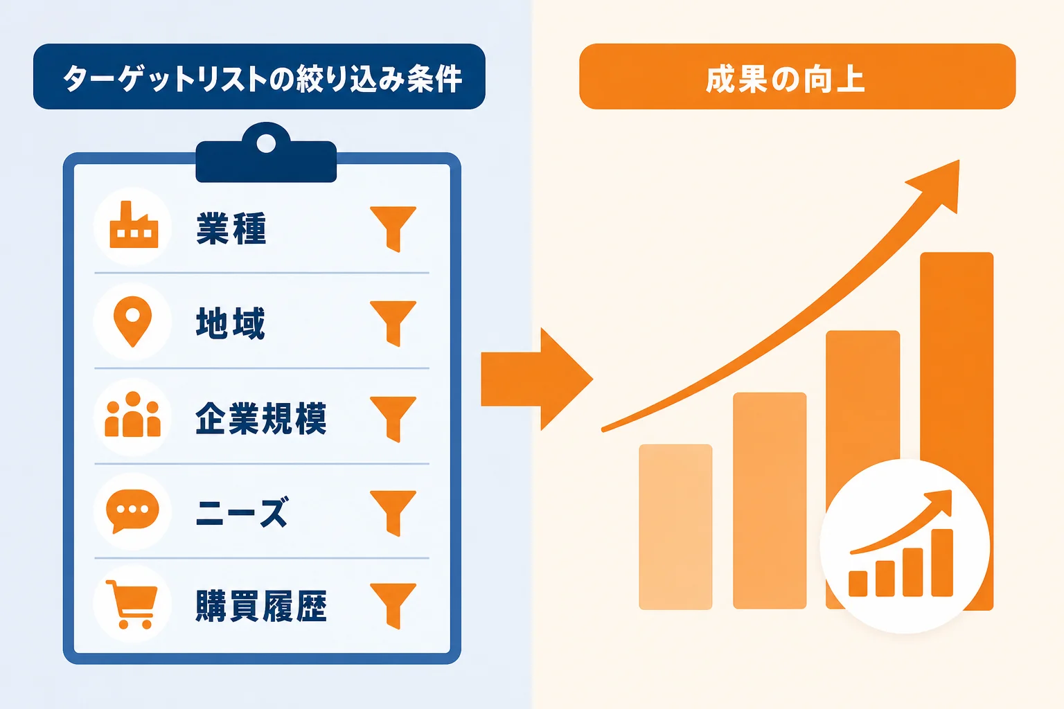 営業ターゲットリストの条件設計|絞り込みに使う主な項目