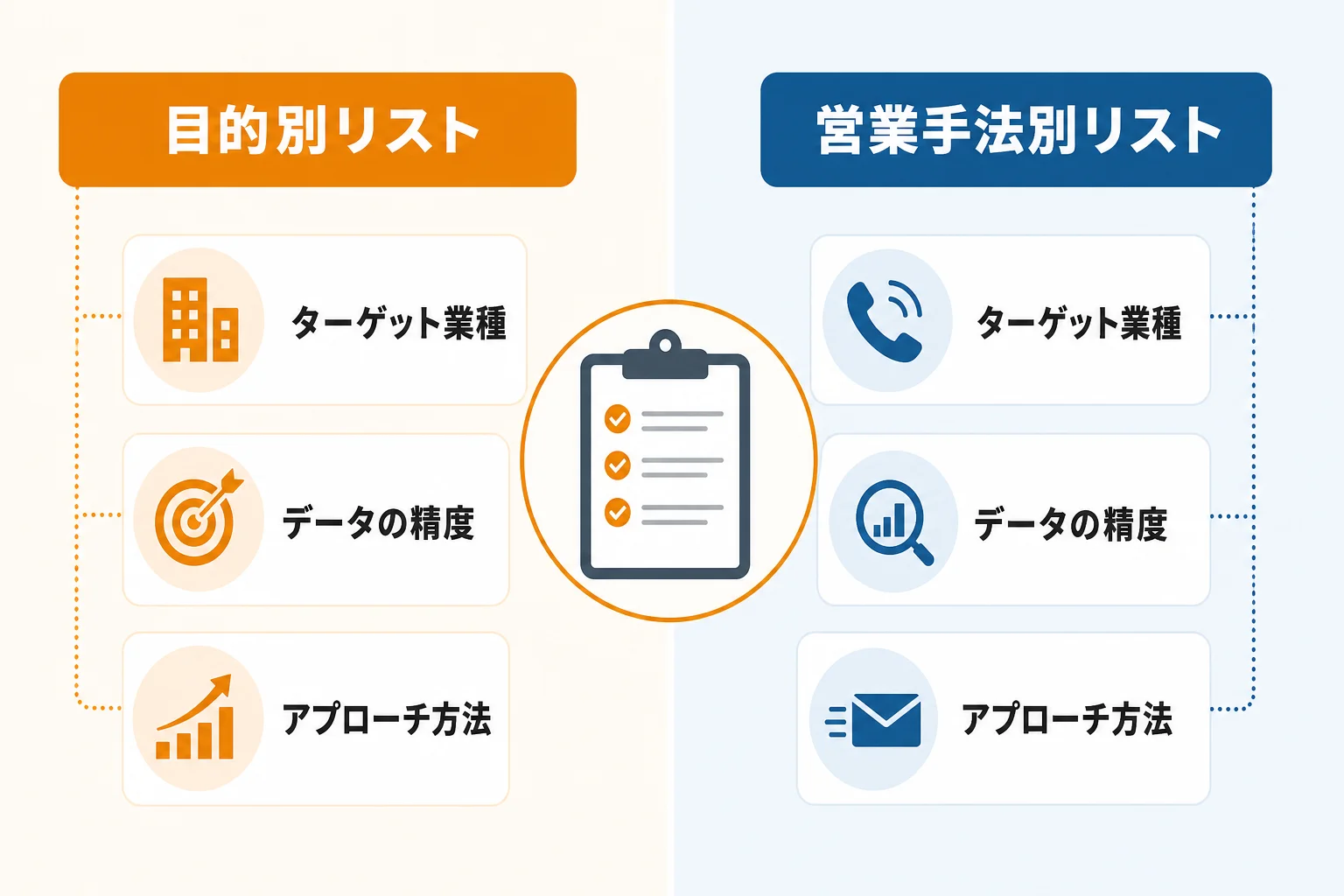 自社に合う営業リストの選び方｜目的別・営業手法別に判断する