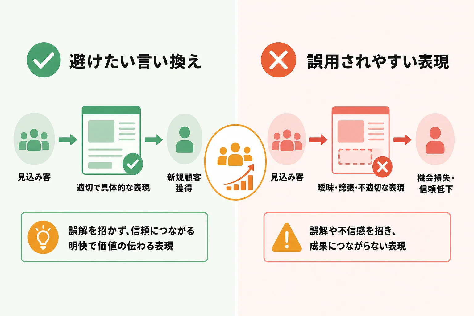 避けたい言い換えと誤用されやすい表現
