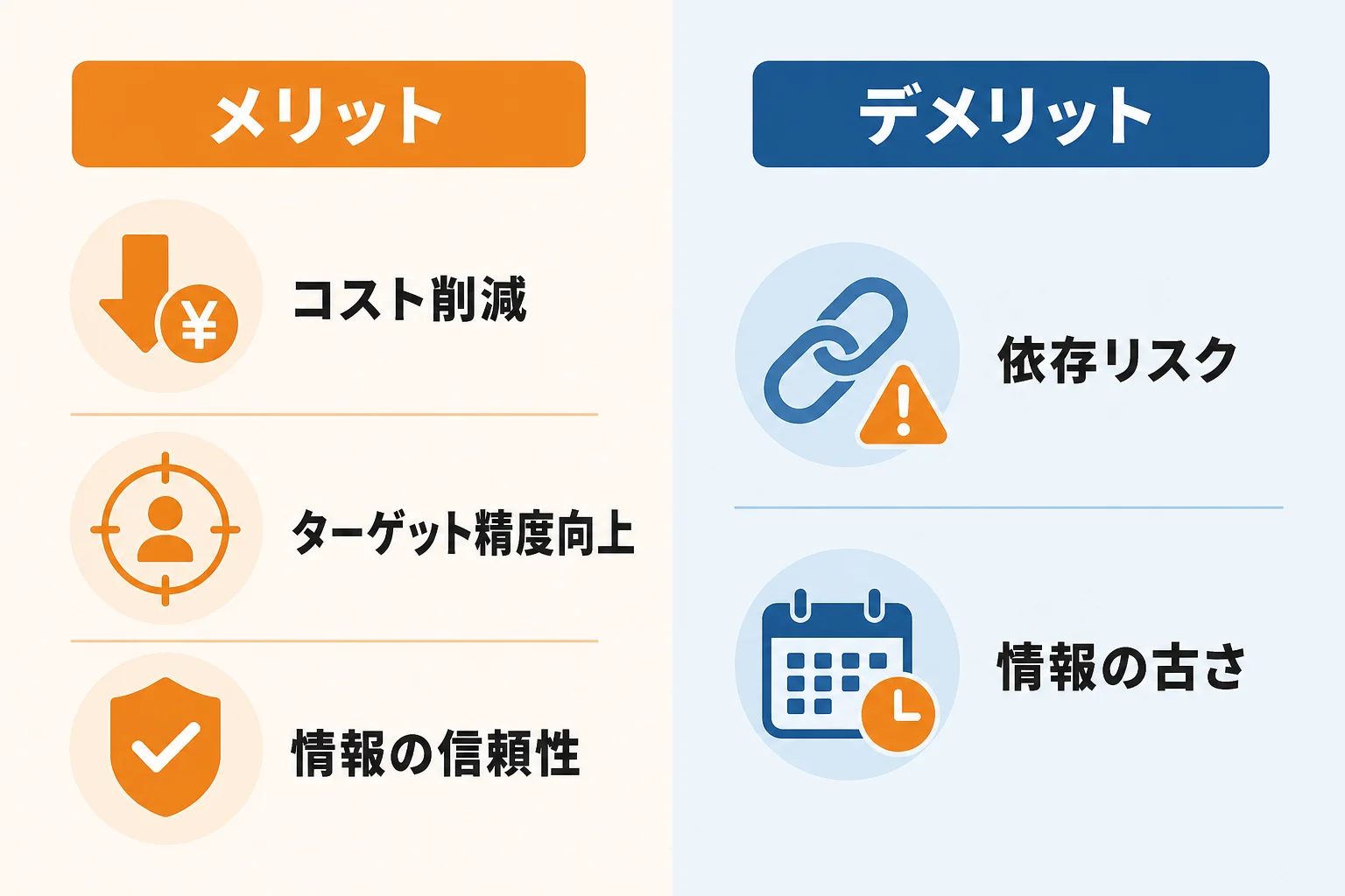 営業リスト会社を利用するメリットとデメリット