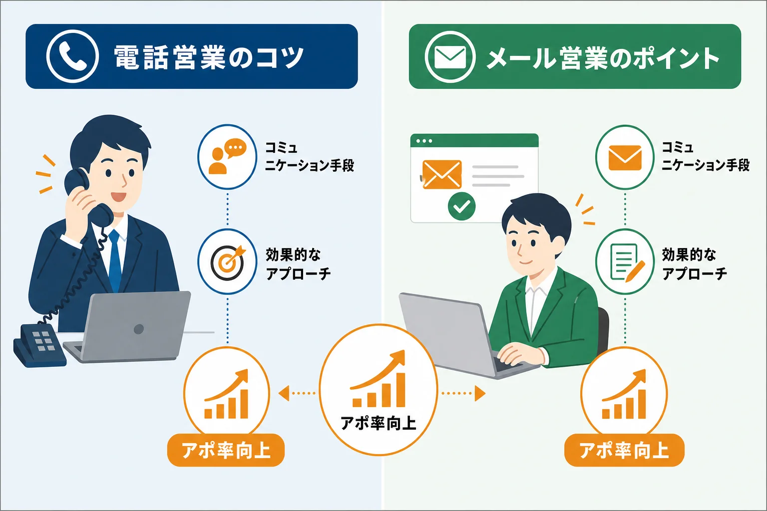 電話・メール・フォーム営業のアポ取りで成果を出すコツ