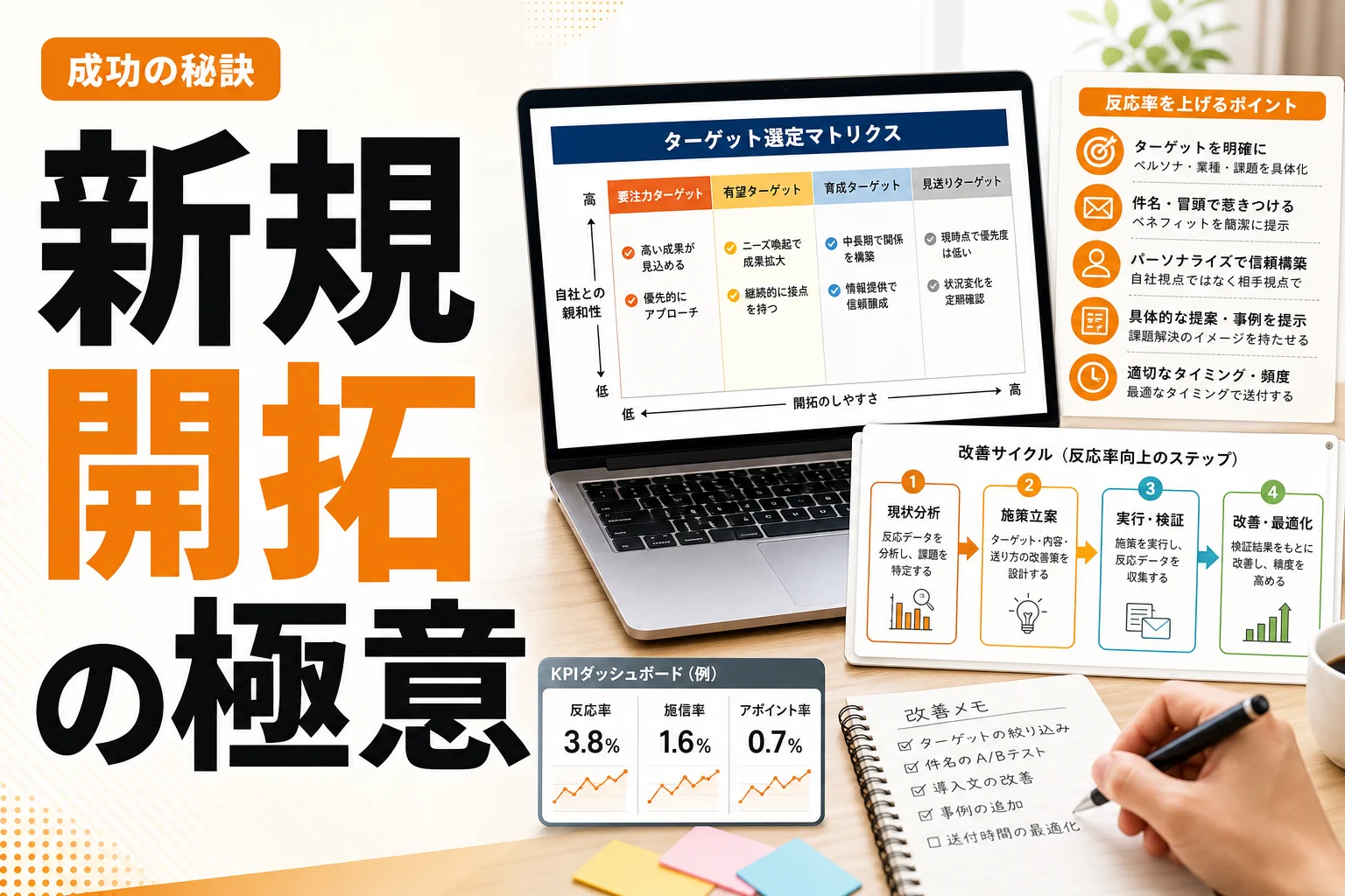 新規開拓DMの効果を高める方法とは?反応率を上げる設計・送り方・改善ポイントを解説