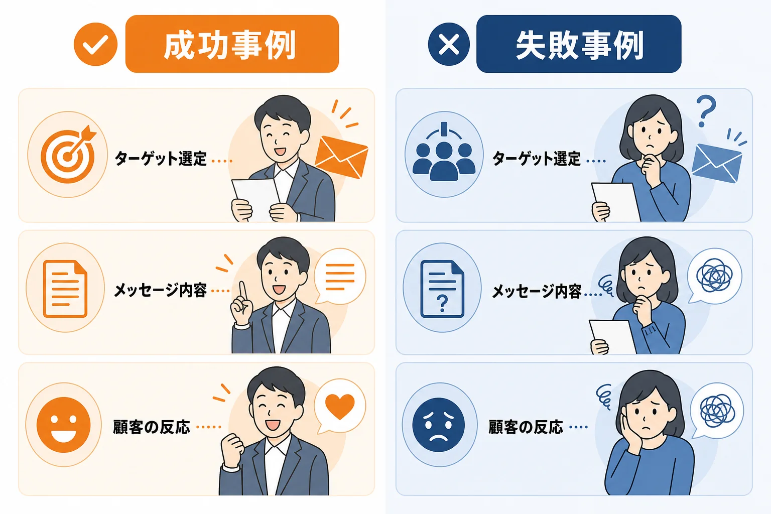 新規開拓DMが有効になりやすいケースと向かないケース