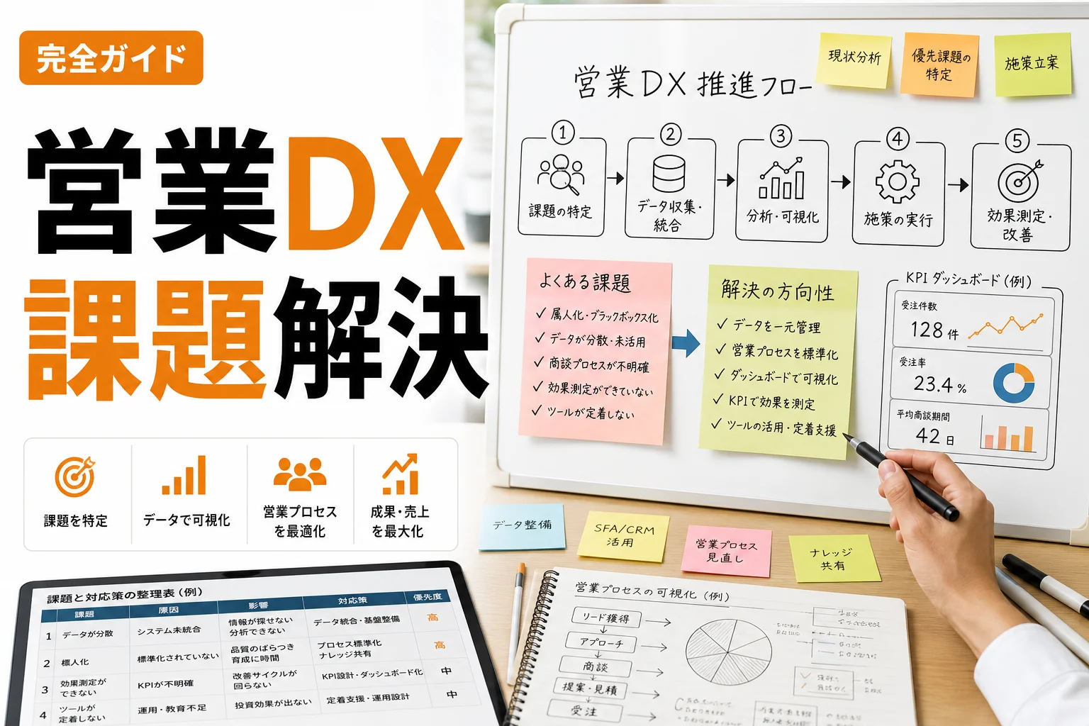 営業dx 課題を徹底整理|失敗原因から解決策・進め方までわかる完全ガイド