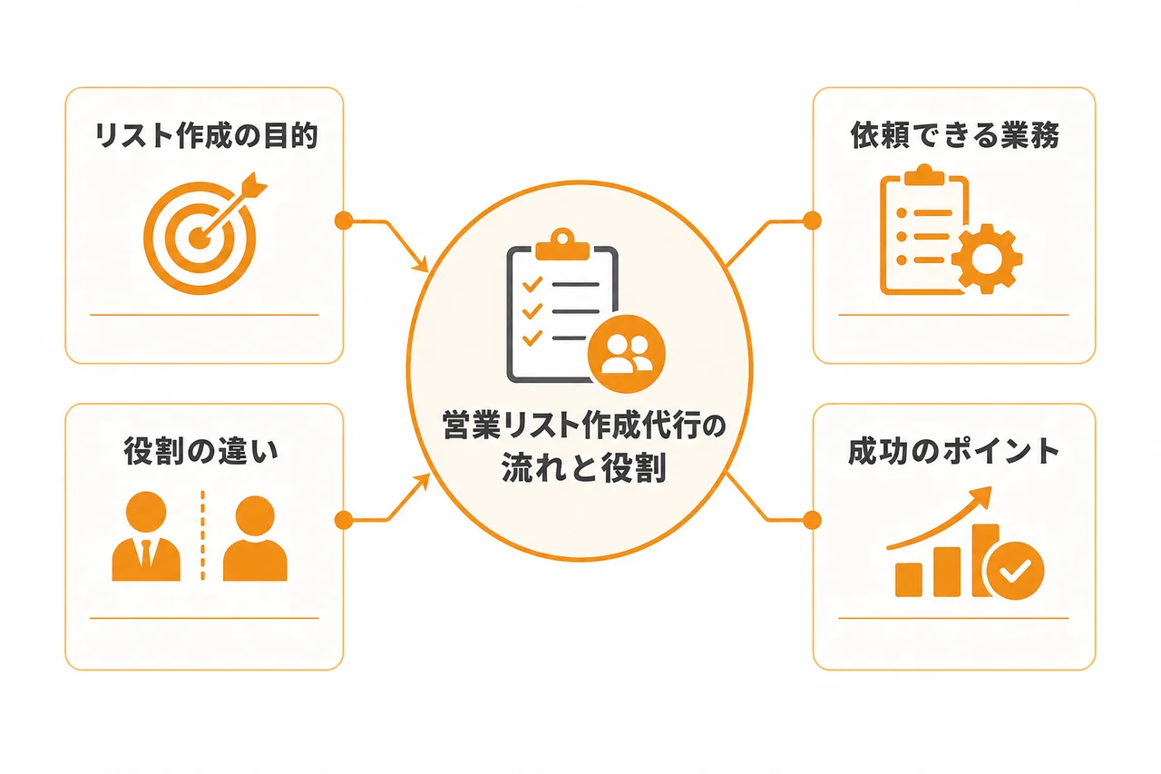 営業リスト作成代行とは何か|依頼できる業務範囲と役割
