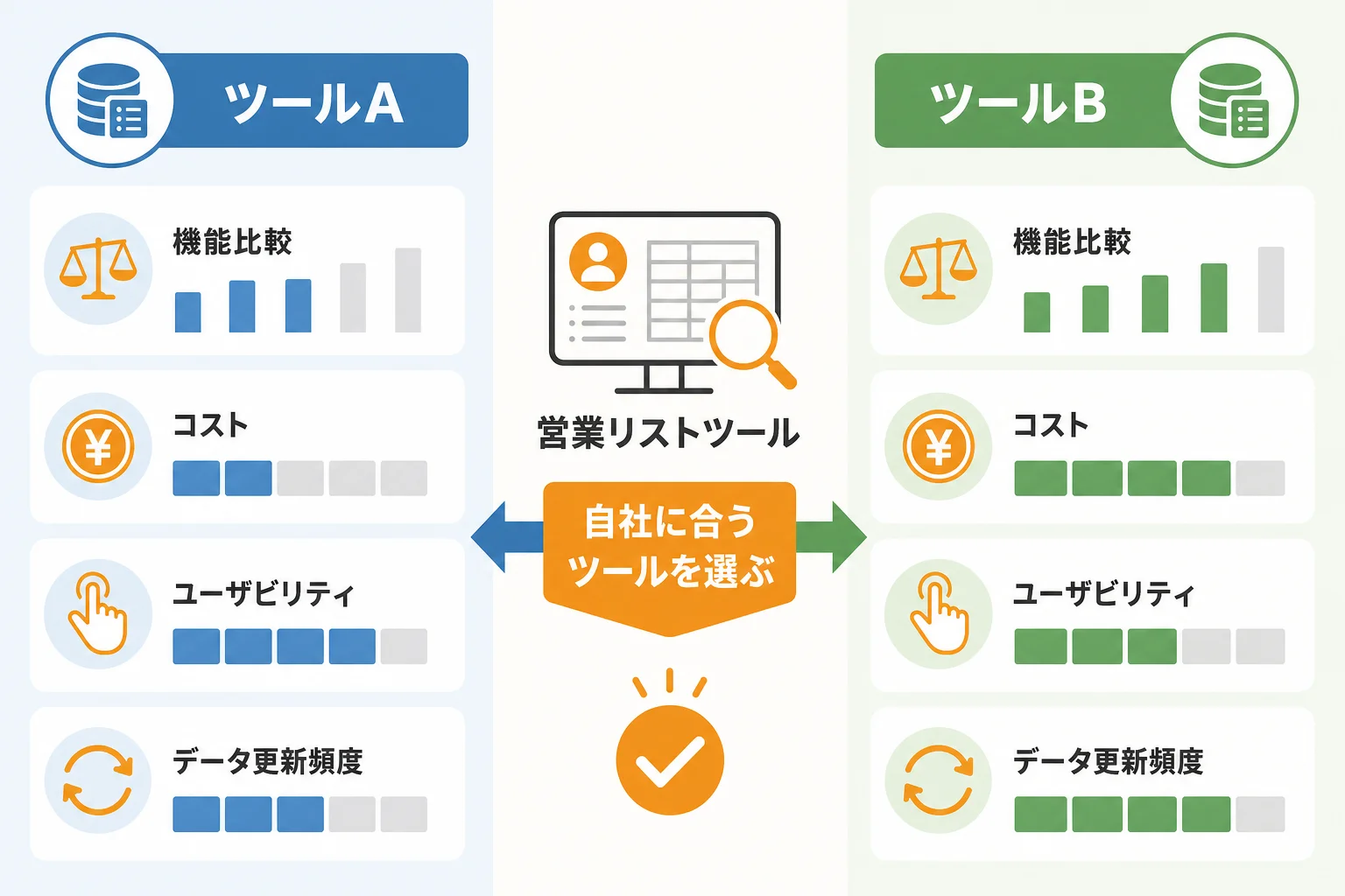 自社に合う営業リスト ツールの選び方