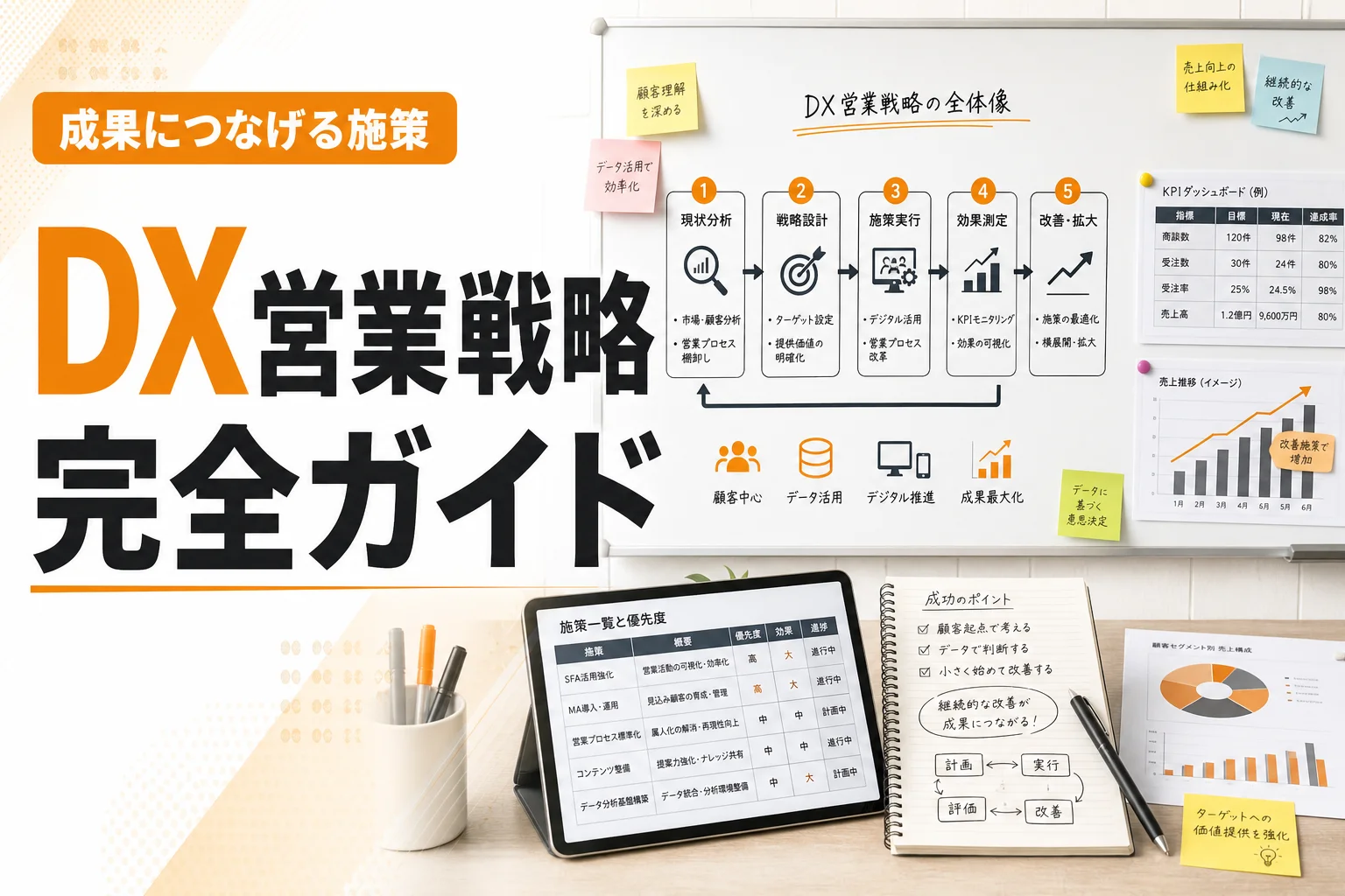 DX営業戦略とは?BtoB企業が成果につなげる立て方・施策・進め方を徹底解説