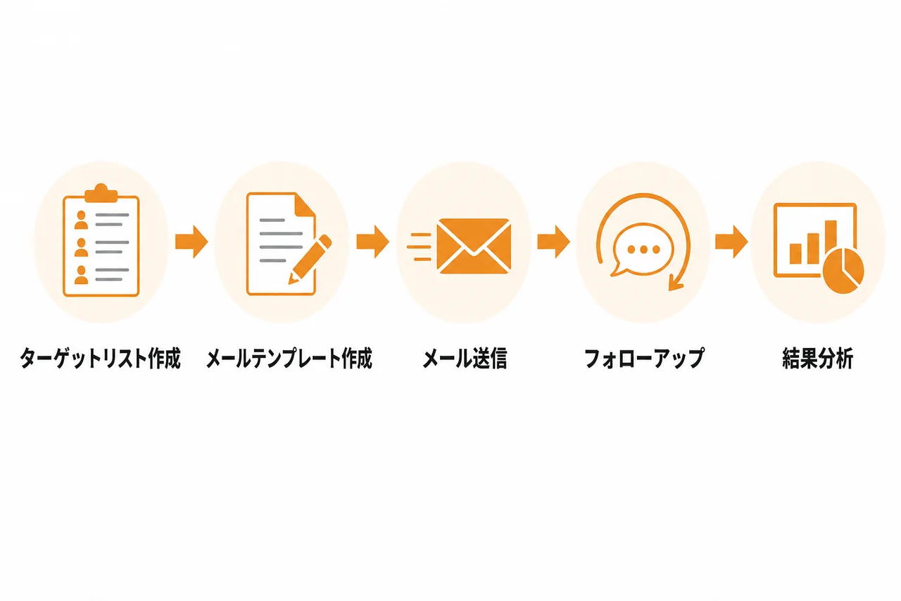 メール営業代行で依頼できる主な業務範囲