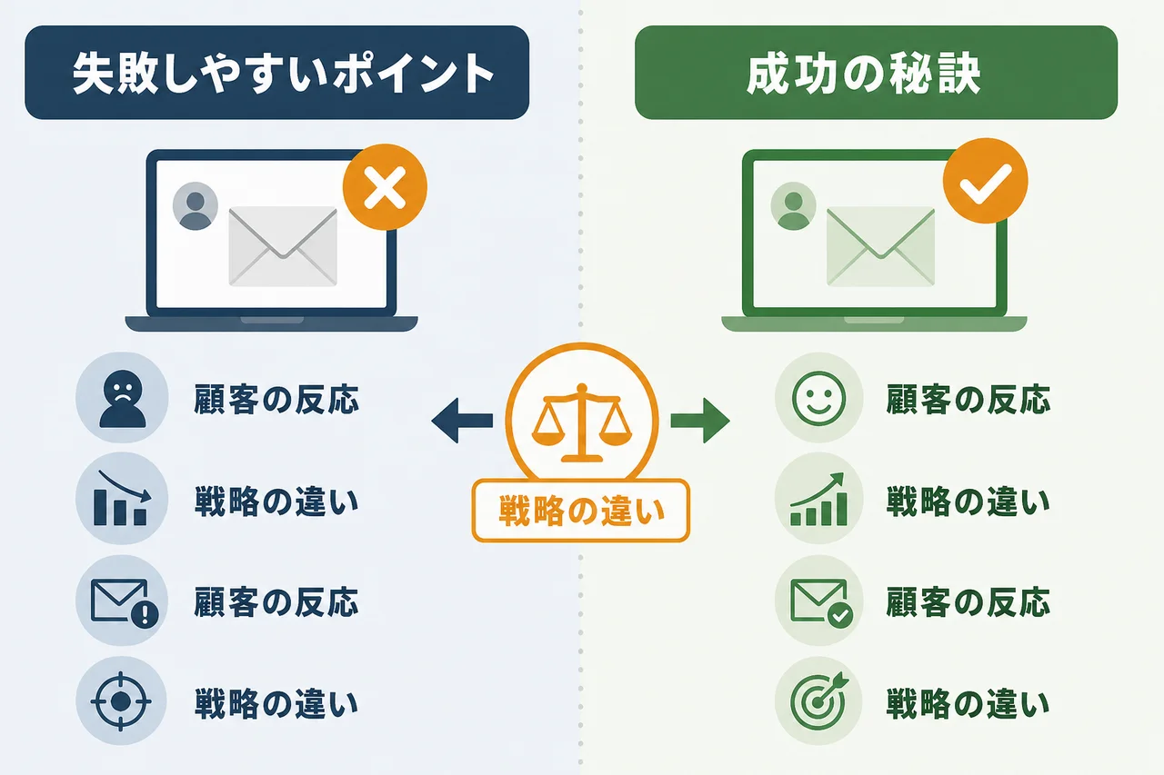メール営業代行のデメリットと失敗しやすいポイント