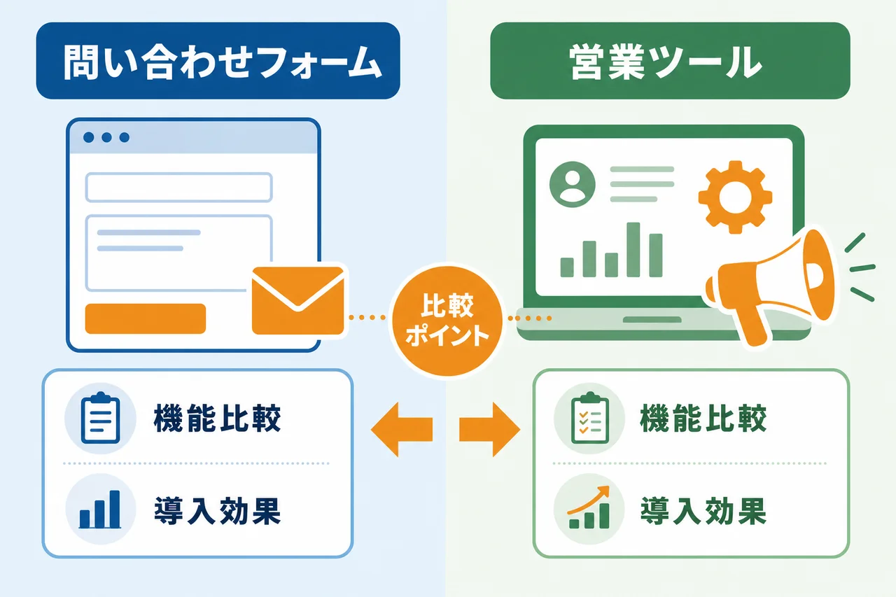 問い合わせフォーム営業ツールの比較ポイント