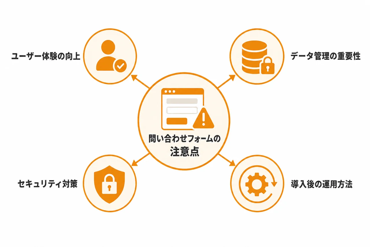 問い合わせフォーム営業ツール導入時の注意点