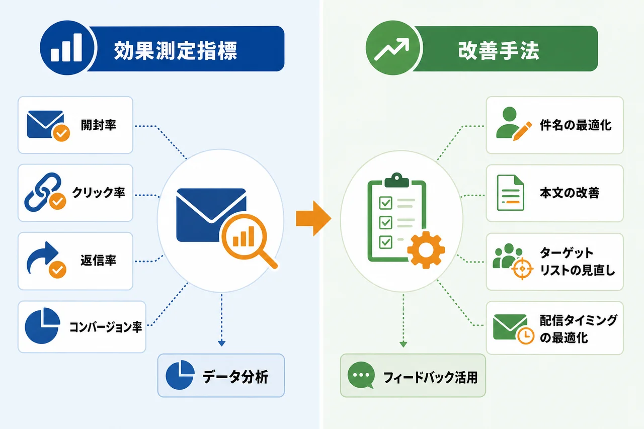 営業メール リストの効果測定と改善方法