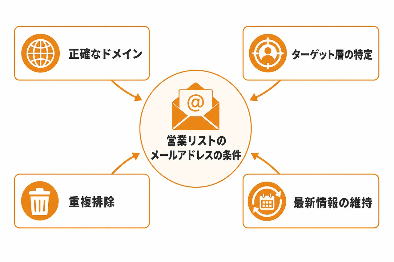 まず押さえたい前提:営業リストのメールアドレスに求められる条件