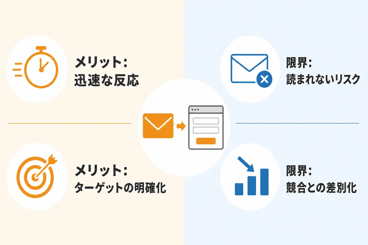 お問い合わせフォーム営業メールのメリットと限界