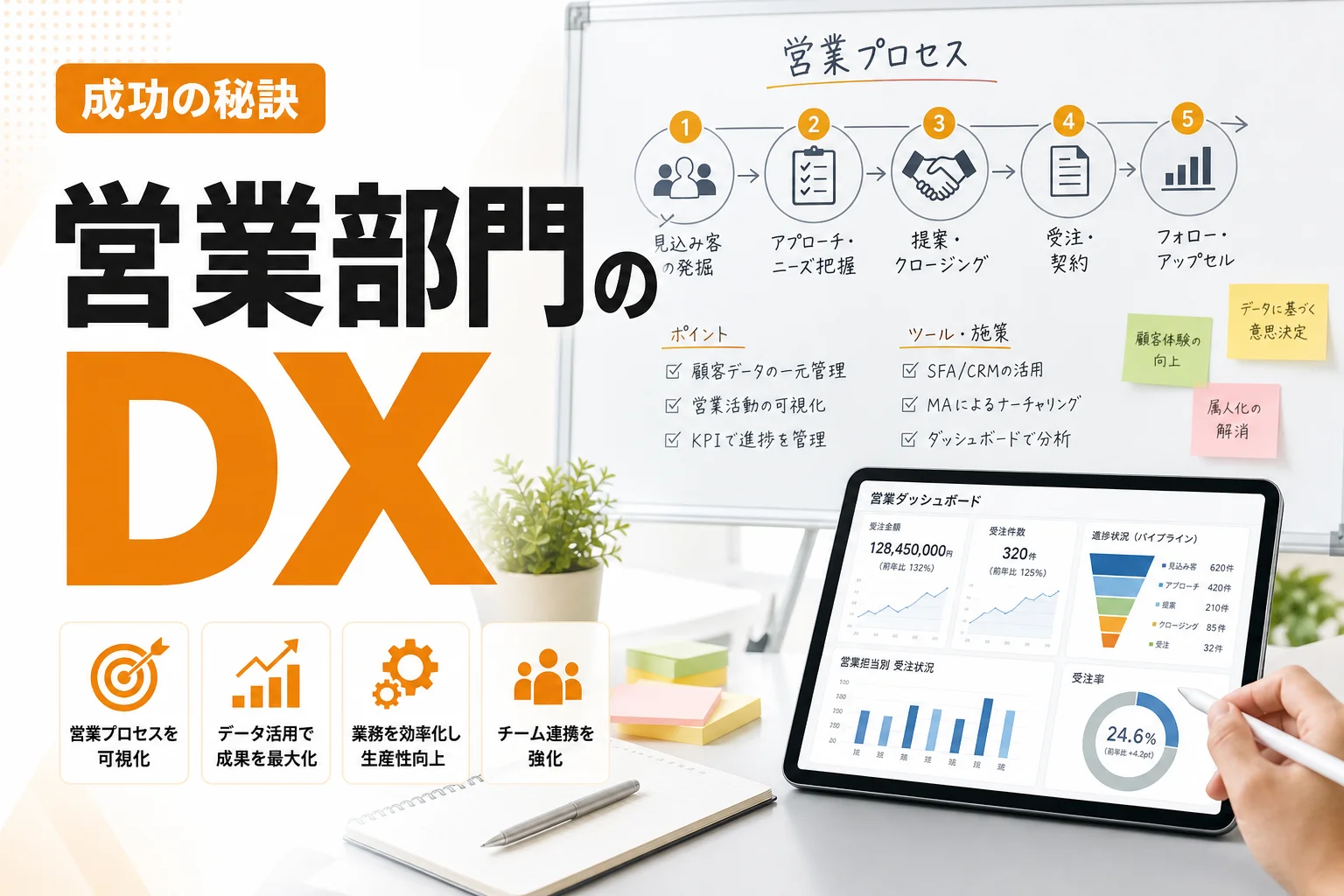 営業部門のDXとは?成果につながる進め方・施策・失敗回避まで徹底解説