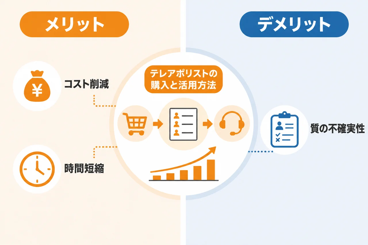 テレアポ リスト購入のメリットとデメリットを比較する
