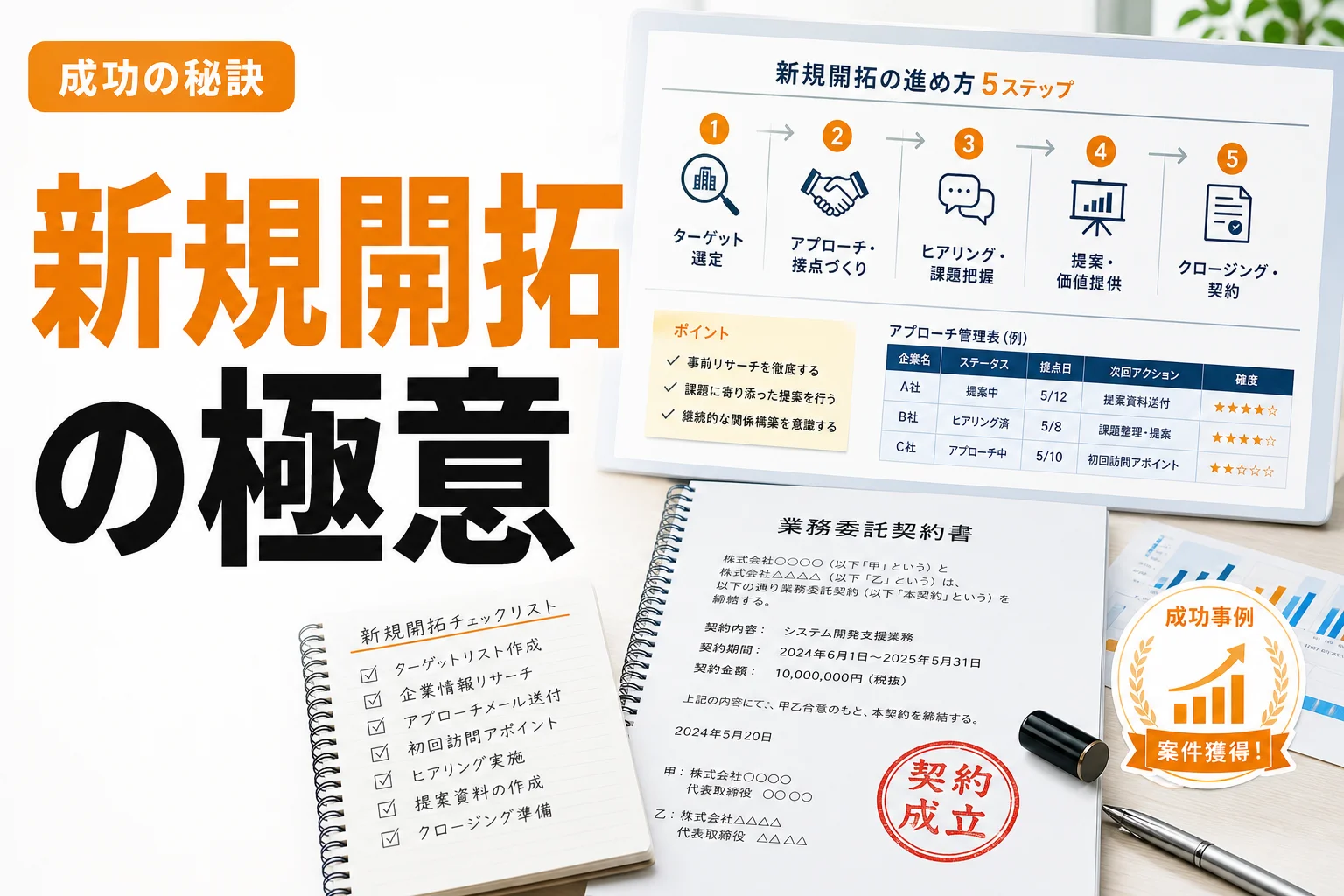 SES営業の新規開拓を成功させる方法7選|案件獲得につながる戦略・手順・改善策を解説