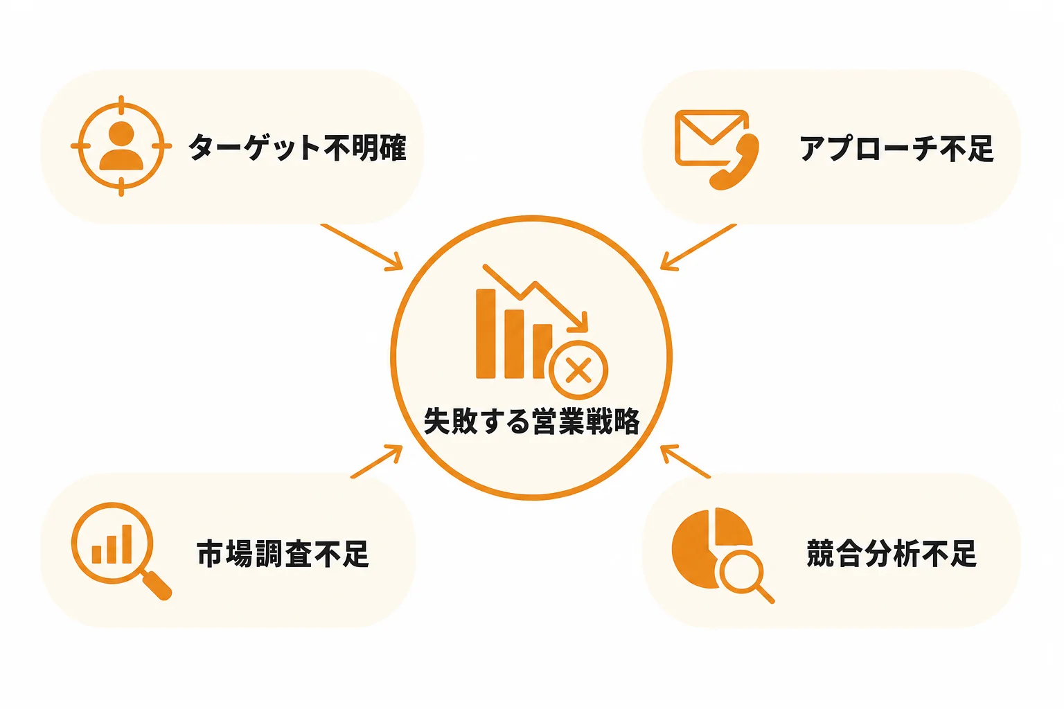 成果が出ない法人営業新規開拓に共通する原因