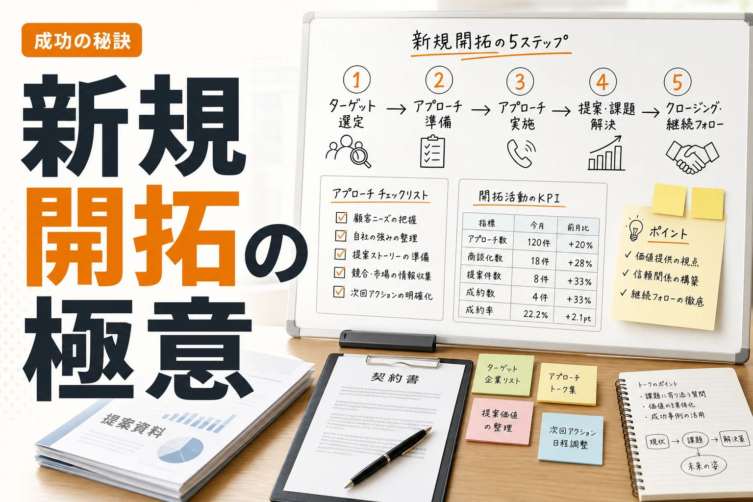 証券営業 新規開拓 アプローチの実践法7選|成果につながる進め方と改善ポイント