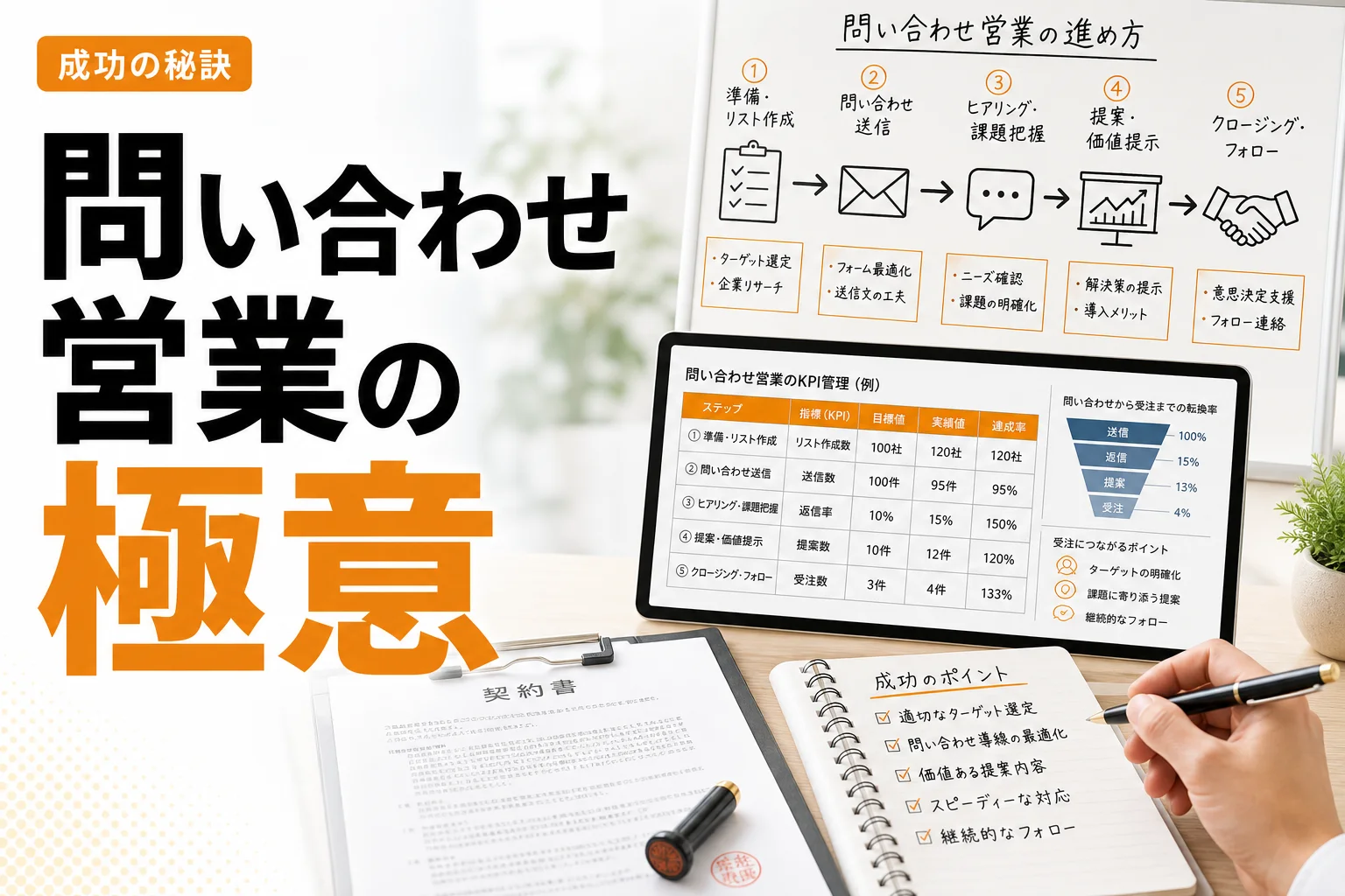 企業問い合わせフォーム営業は有効?成果を出す方法・注意点・成功の進め方を解説