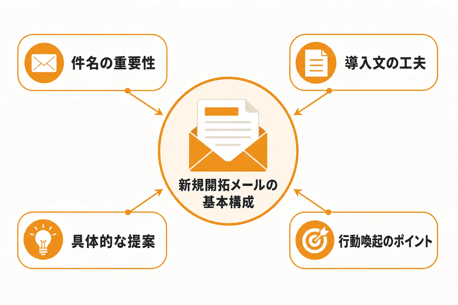 反応が出る新規開拓メールの基本構成