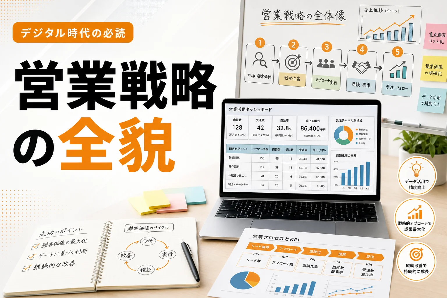 DX時代の営業とは?成果を伸ばす戦略・手法・進め方を体系解説