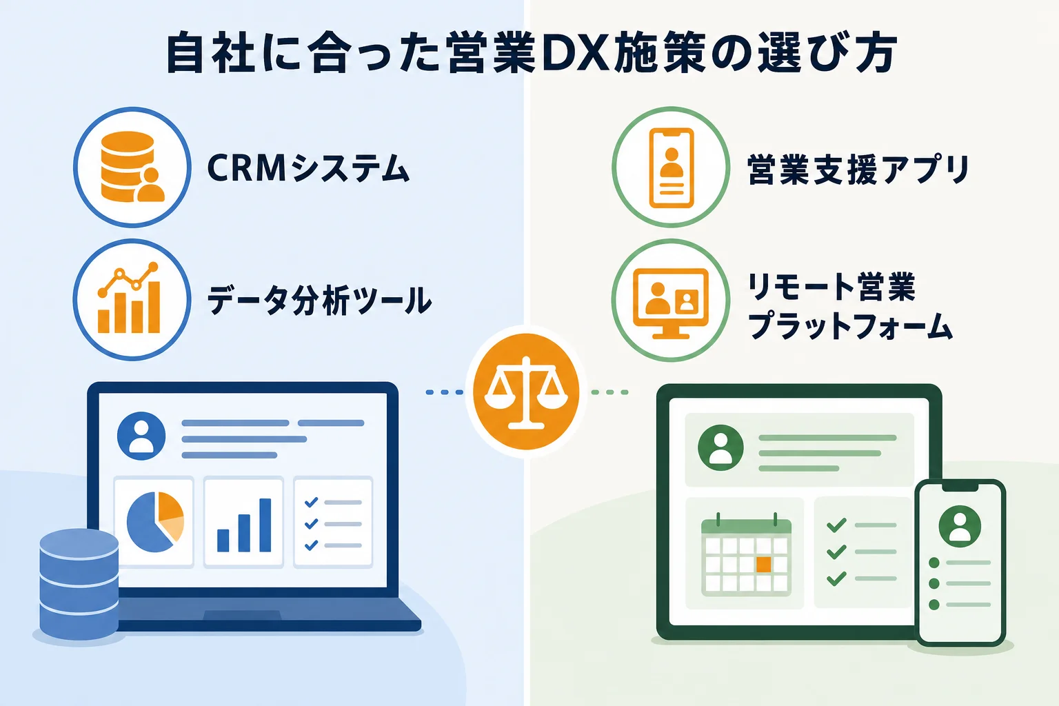 自社に合った営業DX施策の選び方