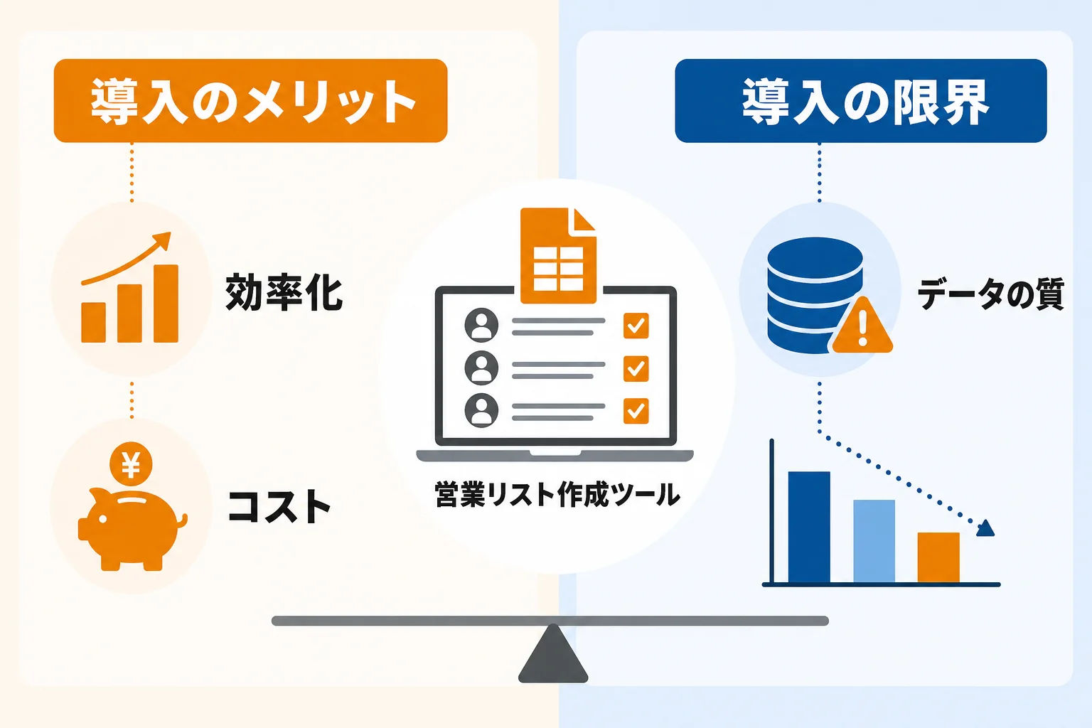 営業リスト作成ツールを導入するメリットと限界
