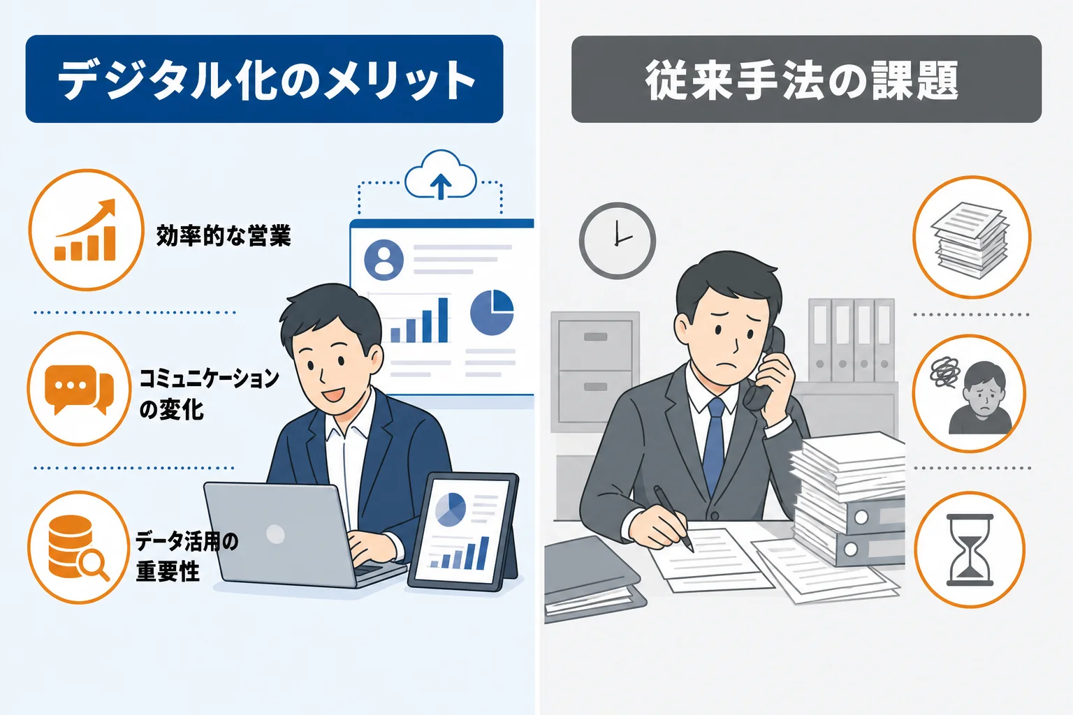 営業DXのメリットと注意すべきデメリット