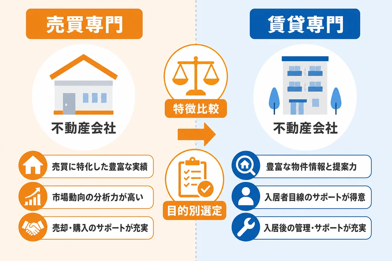 目的別に見る不動産会社リストの選び方