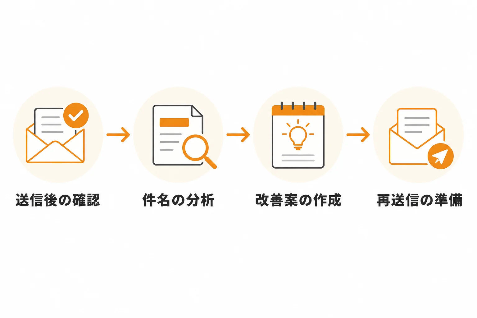 送信後に件名を改善する方法