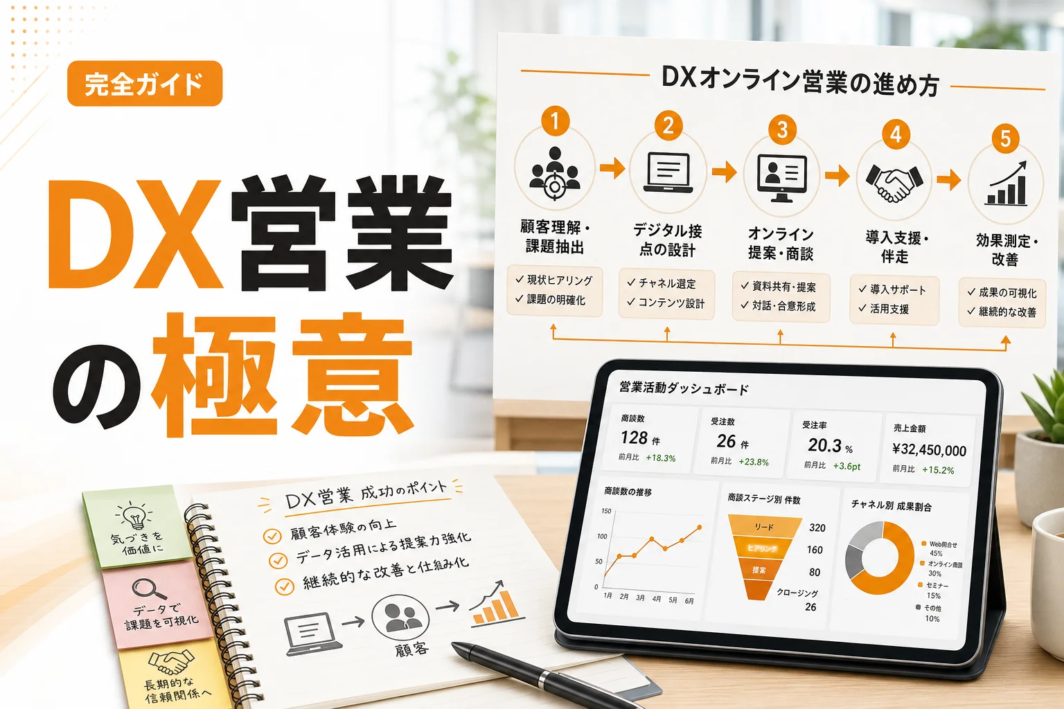 DXオンライン営業とは?成果につながる進め方・施策・失敗回避まで徹底解説