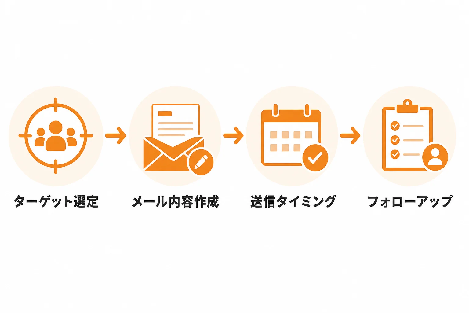 営業メール新規開拓の基本手順