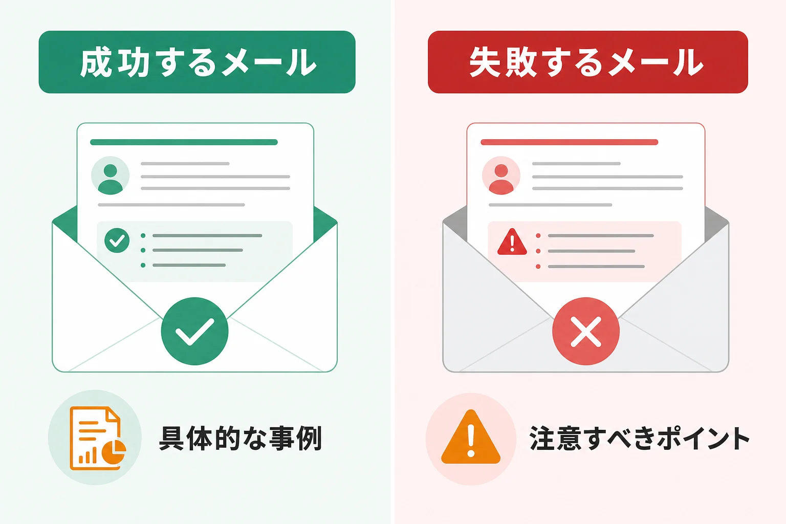 営業メール新規開拓で失敗しやすいポイント